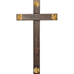 Cruz Madera vieja con Evangelistas